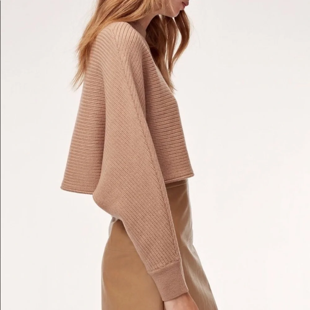 Aritzia Wilfred Lolan wool Sweater Tan Size XS - Picture 1 of 10
